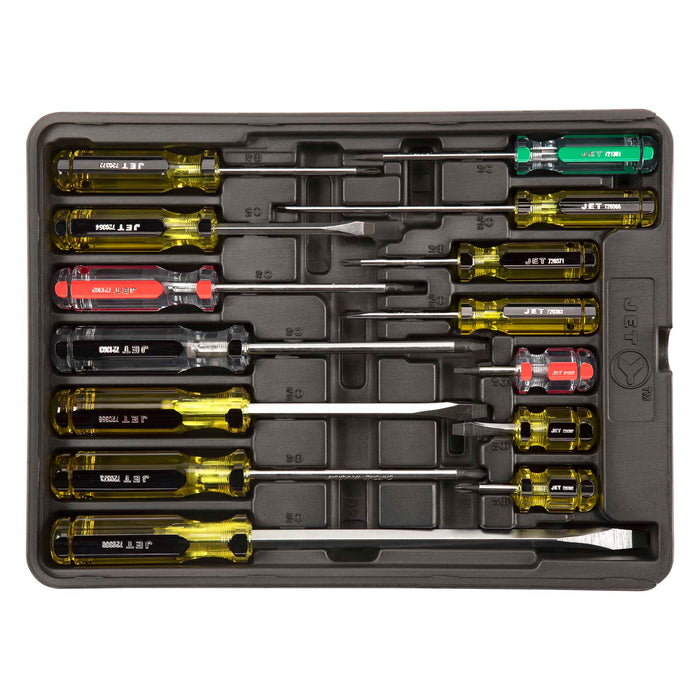 SureWerx (545) 720507 JET Jumbo Handle Screwdriver Set - 14 pc - Model Number JHSS-14