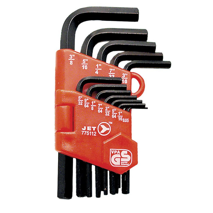 SureWerx (545) 775112 JET 13 PC SAE Short Arm Hex Key Set - Model Number JHK-13