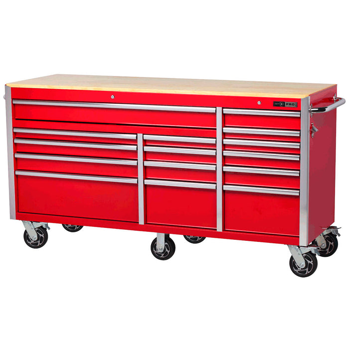 SureWerx (545) 842531 JET Pro Series Roller Cabinet - 15 Drawers - 72” x 24” - Model Number PRC7215