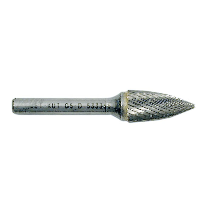 SureWerx (545) 533361 JET 1/4" JET-KUT® Tree Shape Bur (Pointed End) - Model Number G1-D