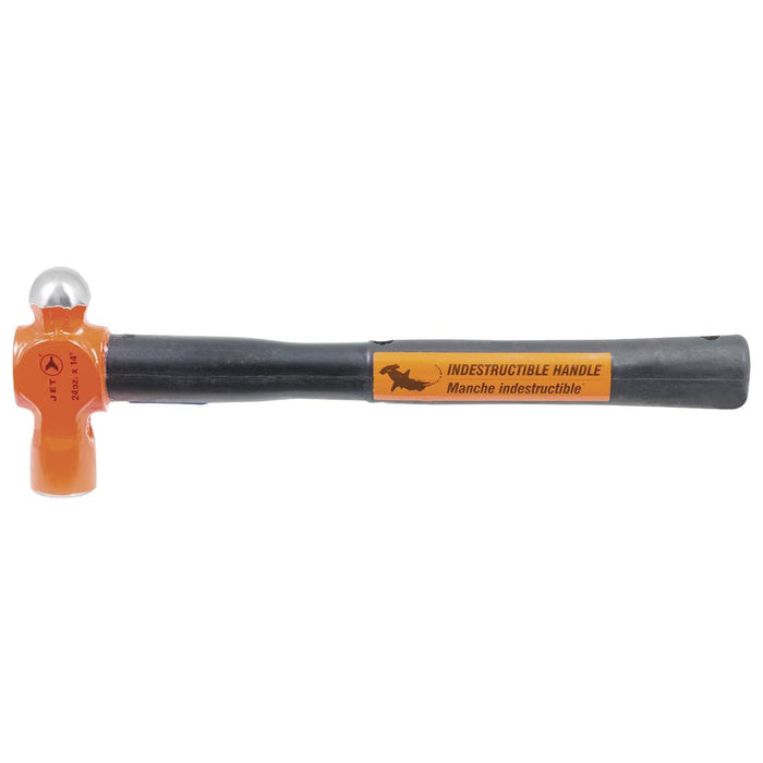 SureWerx 740174 JET Indestructible Handle Ball Pein Hammer - Super Heavy Duty - 24 oz x 14" - Model Number UBP-2414