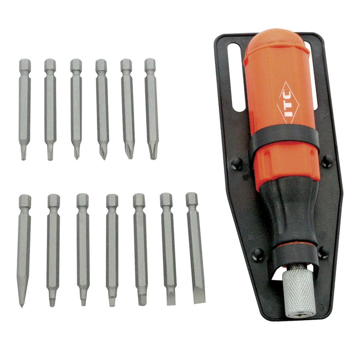 SureWerx (545) 020921 ITC Screwdriver - Multi-bit Set - 15 PC - Model Number ISDM-15