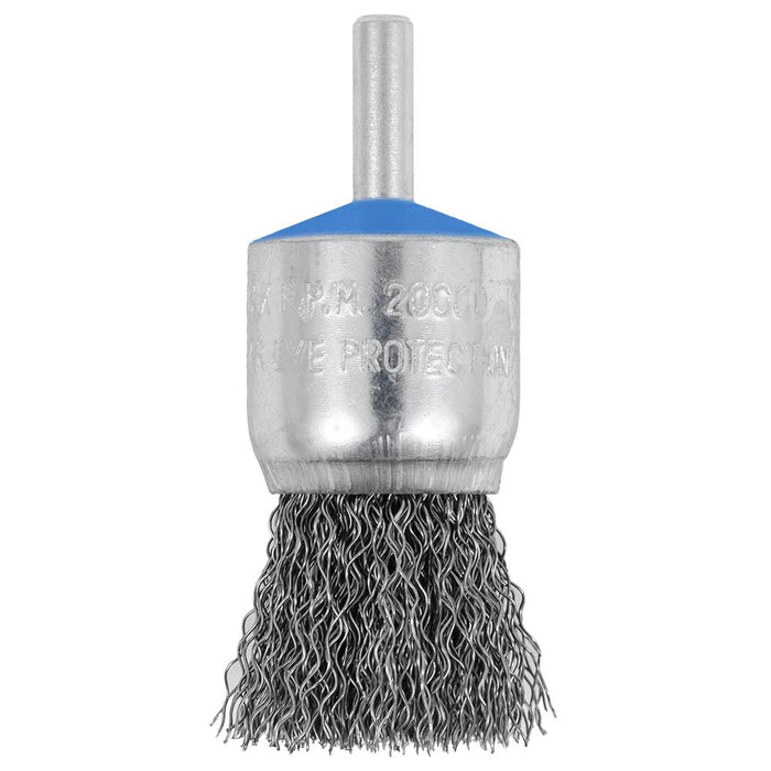 SureWerx (545) 553766 JET 1" x 1/4" Shaft Mounted Crimped End Brush SST