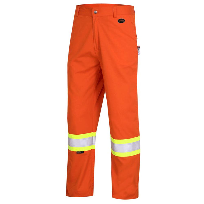 SureWerx (545) V2540550-30X30 PIONEER FR-Tech® Hi-Vis 88/12 7 oz FR/ARC-Rated Safety Pants - Hi-Vis Orange - 30x30 - Model Number 7763