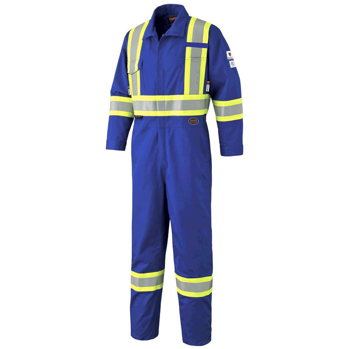 SureWerx (545) V2540310-40 PIONEER FR-Tech® Hi-Vis 88/12 7 oz FR/ARC-Rated Safety Coveralls - Royal Blue - 40 - Model Number 7704