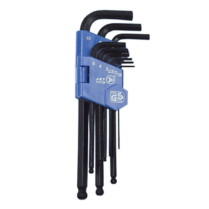 SureWerx (545) 775184 JET 9 PC Metric Ball Nose Hex Key Set - Model Number JBHK-9M