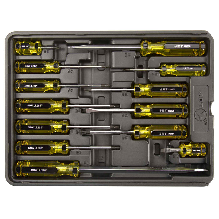 SureWerx 720574 JET Jumbo Handle Mechanic's Screwdriver Set - 13 pc - Model Number JHMSS-13