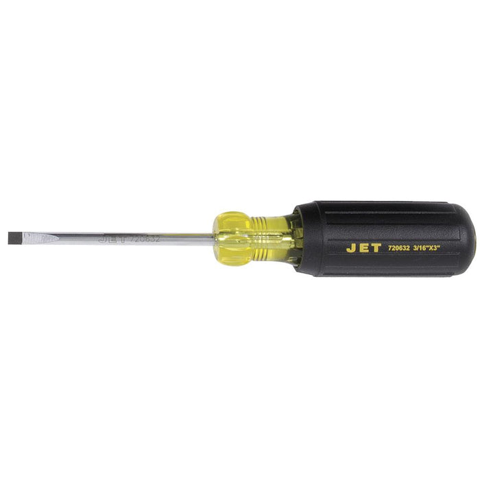 SureWerx 720632 JET 3/16" x 3" Cabinet Tip Cushion Grip Screwdriver - Model Number JKSS-3CT