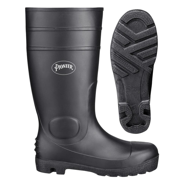 SureWerx (545) V4710170-12 PIONEER Plain Toe PVC Boot - Black - 12 - Model Number 1011