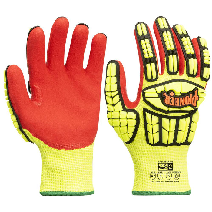 SureWerx (545) V5012260-M PIONEER Cut and Impact-Resistant Gloves (Pair) with TPR - Level A7 - M - Model Number 5364