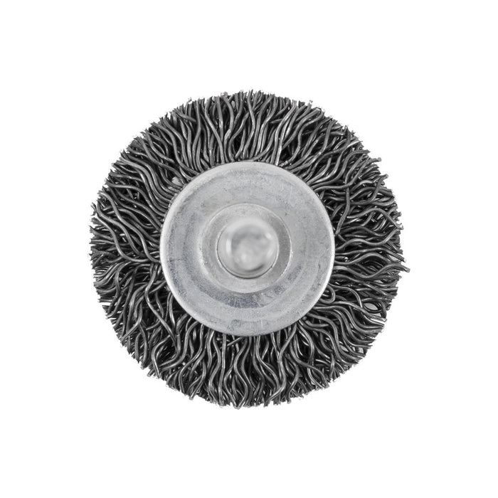 SureWerx (545) 550905 JET Shaft Mounted Crimped Radial Brush - 1-1/2" x 1/4" - Model Number 126