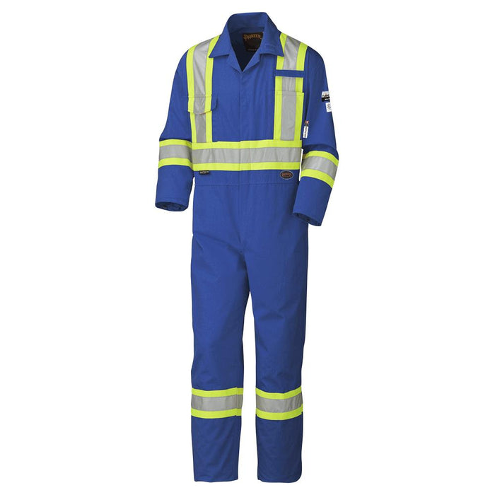 SureWerx (545) V2520010-48 PIONEER Flame-Gard® Hi-Vis FR/ARC-Rated Coveralls - Royal Blue - 48 - Model Number 5552