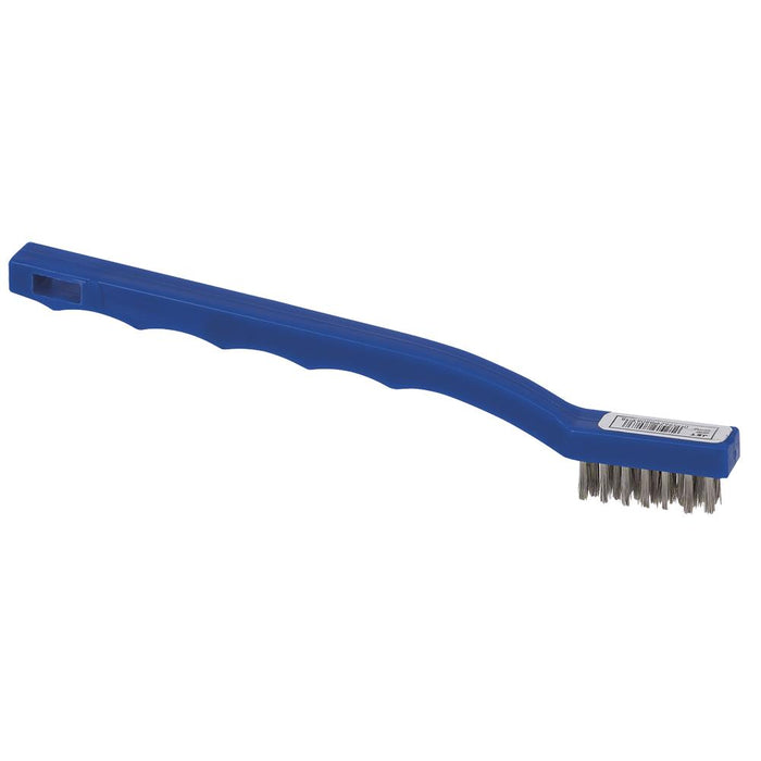 SureWerx 551167 JET Mini Stainless Steel Hand Wire Scratch Brush with - 3 Row - Plastic Handle - Model Number 3MPHSS