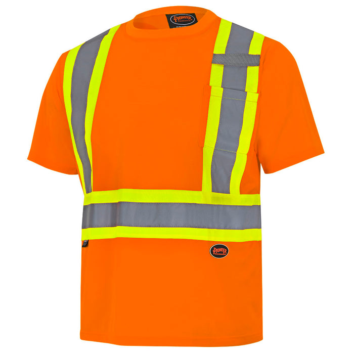 SureWerx (545) V1051150-4XL PIONEER Hi-Vis Bird's-Eye Safety T-Shirt - Hi-Vis Orange - 4XL - Model Number 6990