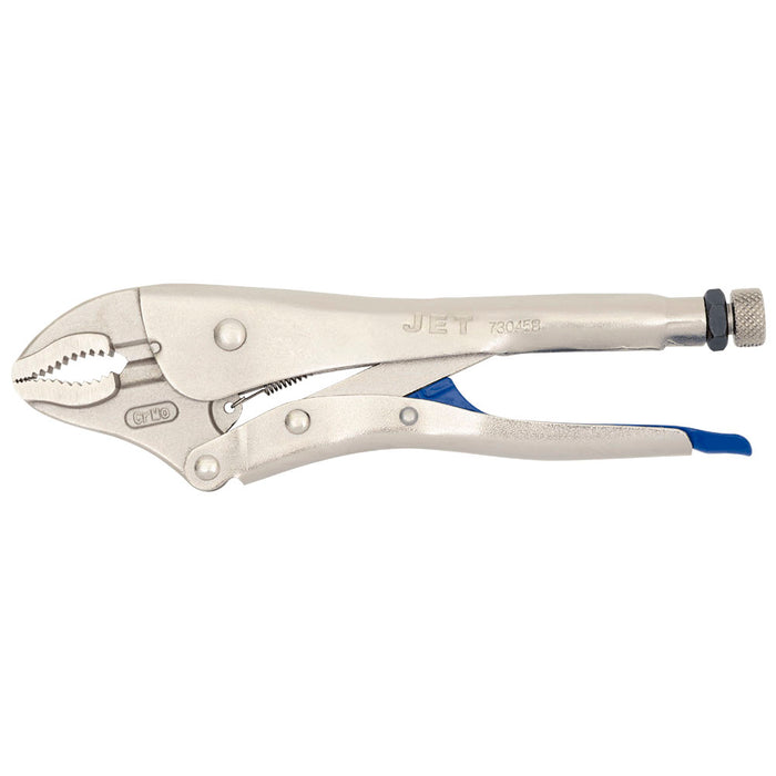 SureWerx (545) 730458 JET Curved Jaw Locking Pliers with Cutter - 10" - Model Number J10WR