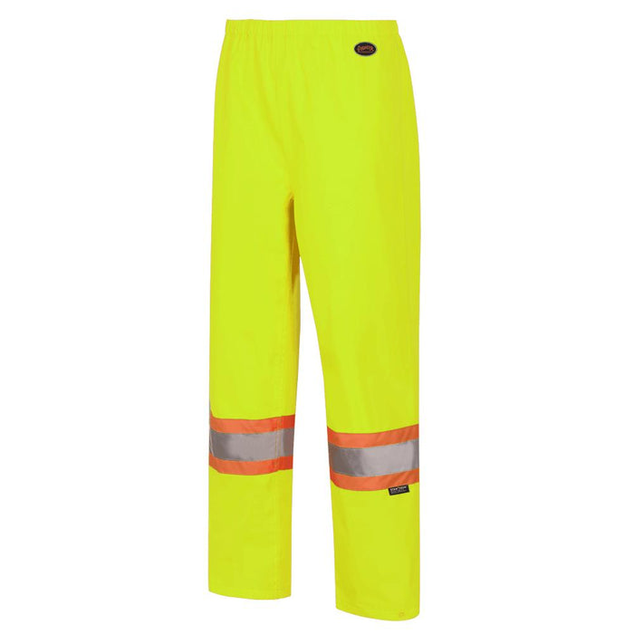 SureWerx (545) V1081660-XL PIONEER "The Rock" Women's Hi-Vis PU-Coated 300D Oxford Poly Pants - Hi-Vis Yellow - XL - Model Number 5629W