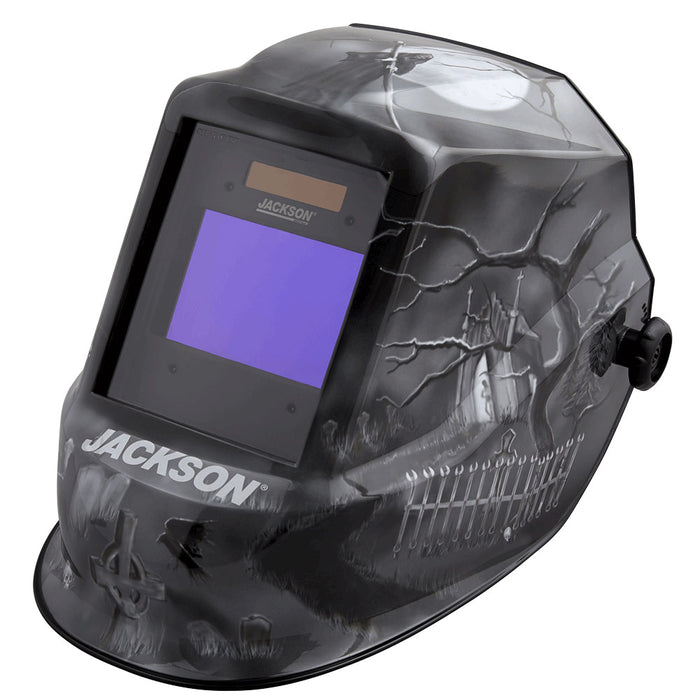 SureWerx (545) 47100 JACKSON Premium Graphic Welding Helmet -ADF Fixed Shade 10 - 6 Feet Under