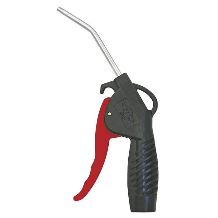 SureWerx (545) 028381 ITC Blow Gun - 4" Angled Nozzle - 1/4" Hose Size - Black & Red - Model Number IT-AG4AN
