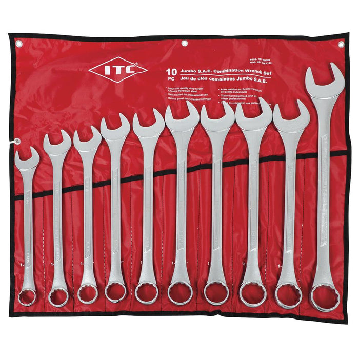 SureWerx (545) 020202 ITC Combination Wrench - SAE - Jumbo - 10 pc Set - Model Number ICWJ-10S