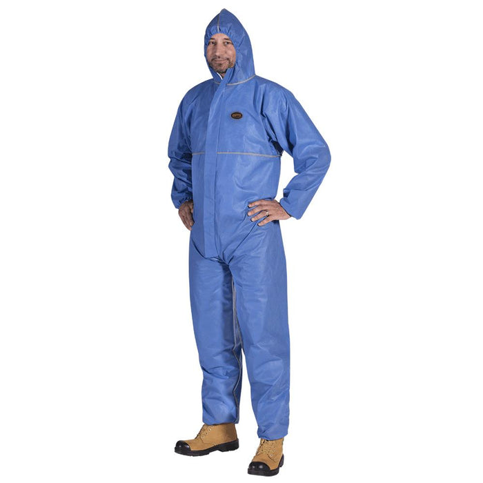 SureWerx V7014540-4XL PIONEER FSR SMS Disposable Coveralls - Zipper Closure - 50/CS -Blue - 4XL - Model Number 2075