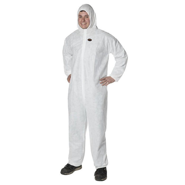 SureWerx V7014550-L PIONEER SMS Disposable Coveralls - Zipper Closure - 50/CS - White - L - Model Number 2045