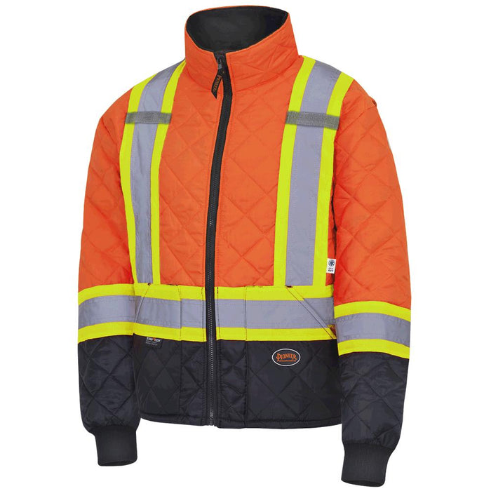 SureWerx (545) V1170150-3XL PIONEER Hi-Vis Quilted Freezer Jacket - Hi-Vis Orange - 3XL - Model Number 5015