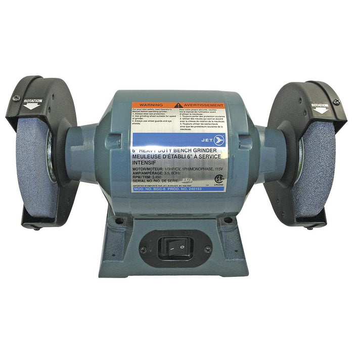 SureWerx 240153 JET 6" 1/3 HP Bench Grinder - Heavy Duty - Model Number BGC-6
