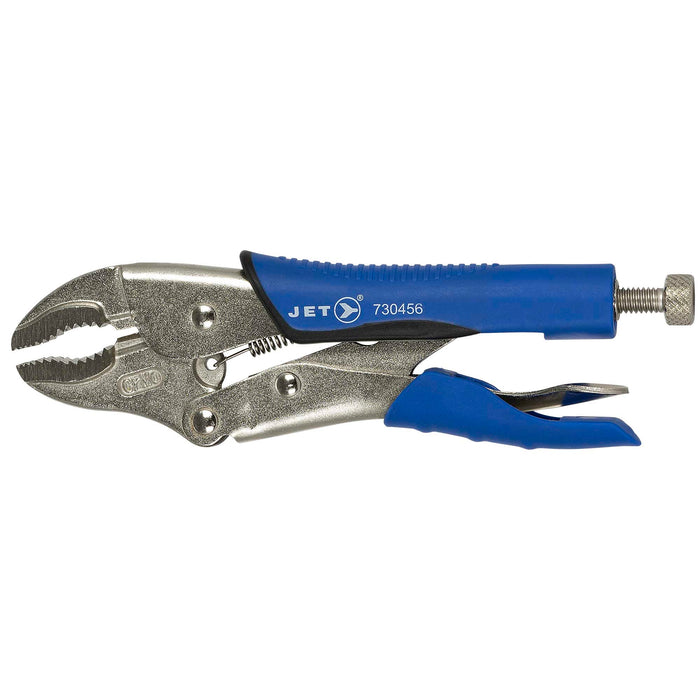 SureWerx (545) 730456 JET Curved Jaw Locking Pliers with Cutter - Cushion Grip - 7" - Model Number J7WRG