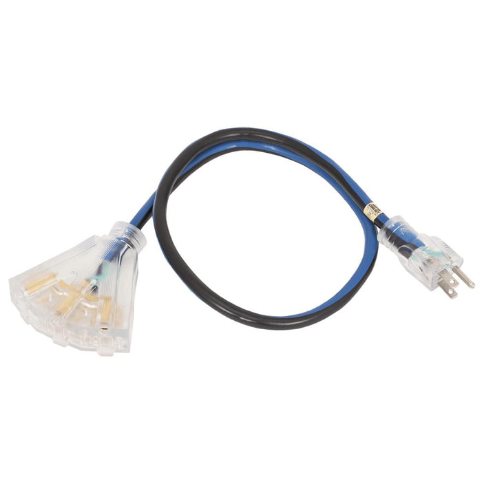 SureWerx 849894 STARTECH Contractor Grade 3' Adapter - Tri-Tap - 12 Gauge - Model Number JLTA-123