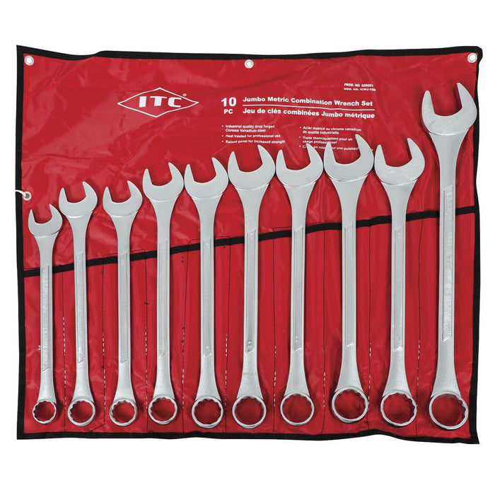 SureWerx (545) 020203 ITC Combination Wrench - Metric - Jumbo - 10 pc Set - Model Number ICWJ-10M