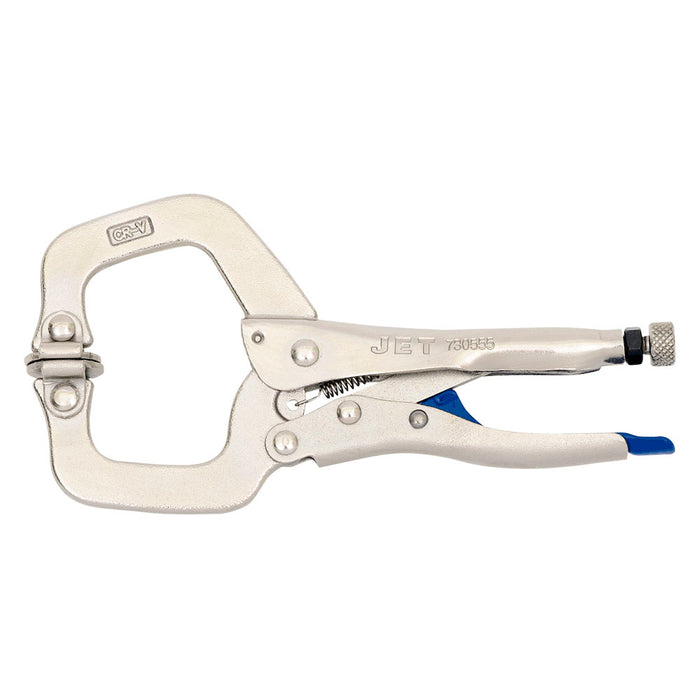 SureWerx (545) 730555 JET Locking C-Clamp with Swivel Pads - 6" - Model Number J6RP,