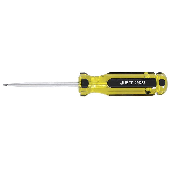 SureWerx 720363 JET Slot Jumbo Handle Round Shank Screwdriver - 3/16" x 3" - Model Number SDS-3R