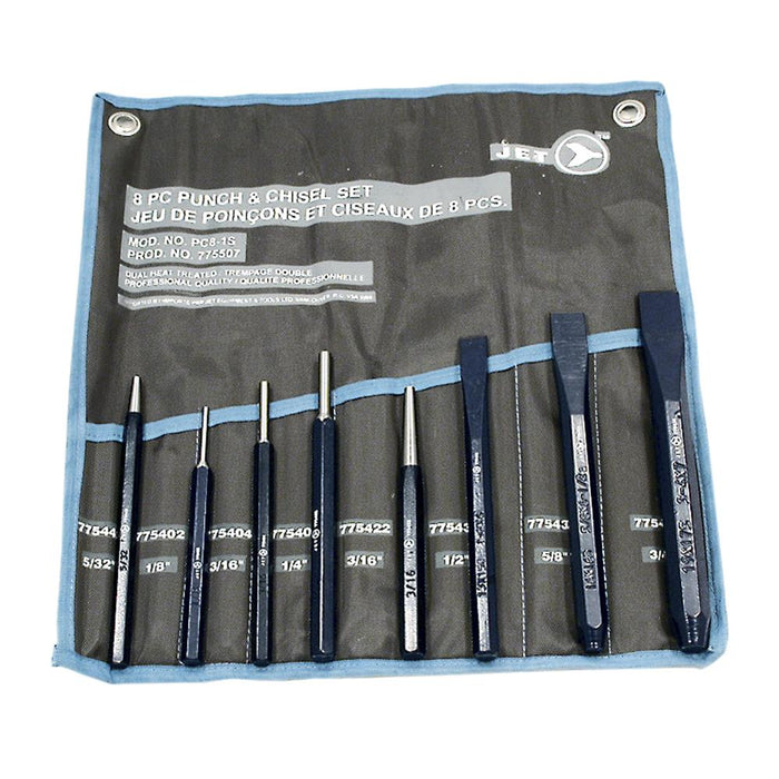 SureWerx 775507 JET Punch and Chisel Set - 8 pc - Model Number PC8-1S