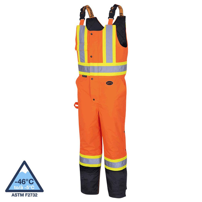 SureWerx (545) V1120651-XL PIONEER Hi-Vis Quilted Safety Overalls - 100% Waterproof - Hi-Vis Orange - XL - Model Number 5040BB
