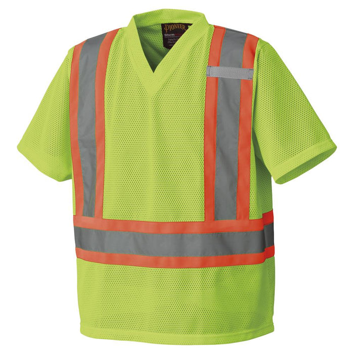 SureWerx V1050460-S PIONEER Hi-Vis Poly Mesh Safety T-Shirt - Hi-Vis Yellow - S - Model Number 5993P