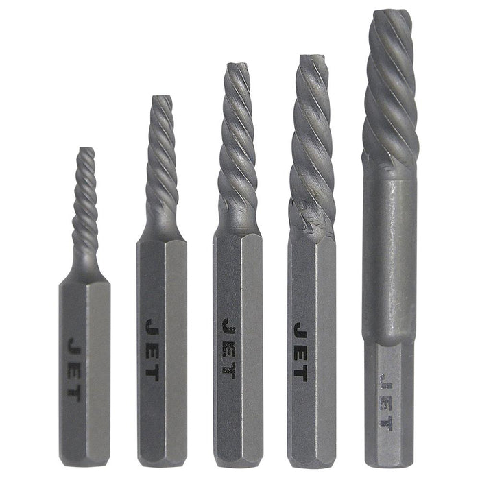 SureWerx (545) 720751 JET No-Drill Impact Driver Screw Extractor Set - 5 pc - Model Number NDSE-5S