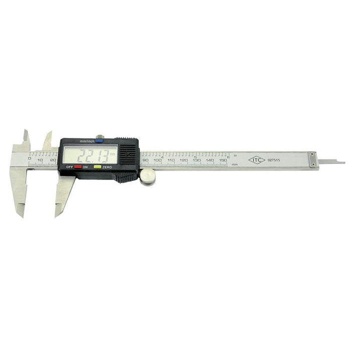SureWerx 027515 ITC 6" Digital Caliper - SAE (mm) & Metric (in) - Range 0-150 mm & 0-6" - Model Number IEDC-6
