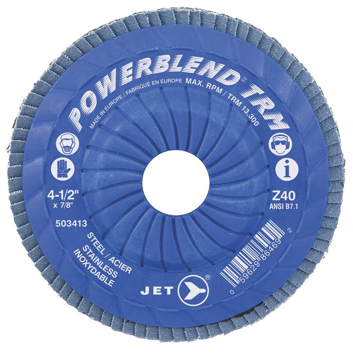 SureWerx 503425 JET 5 x 7/8 Z60 POWERBLEND TRM T29 Trimmable Zirconia Flap Disc