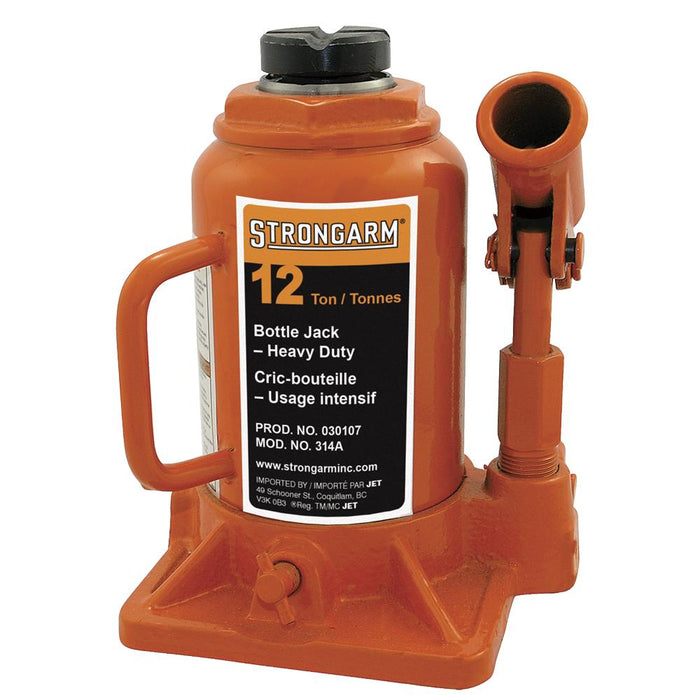 SureWerx 030107 STRONGARM Bottle Jack - Heavy Duty - 12 Ton - Model Number 314A