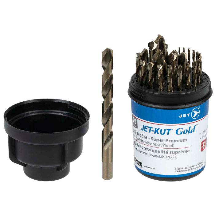 SureWerx (545) 570142 JET JET-KUT® GOLD Drill Bit Set - Super Premium - 29 pc - Model Number GF29