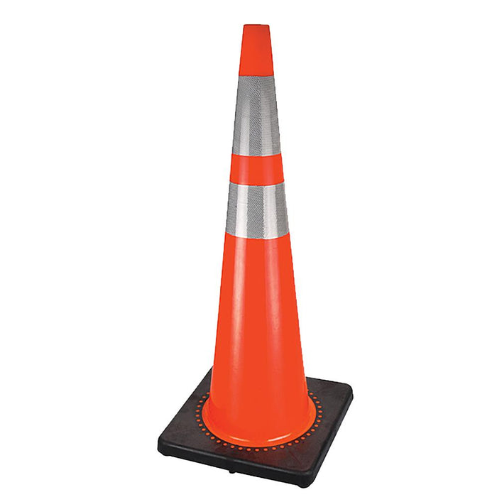 SureWerx V6200950-O/S PIONEER Premium PVC Flexible Safety Cone - 4"/10 cm & 6"/15 cm High-Luminance Bands - 36"/91.4 cm - Model Number 186