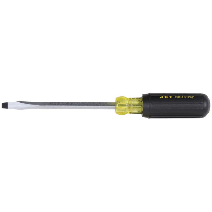 SureWerx 720613 JET Slot Square Shank Cushion Grip Screwdriver - 5/16" x 6" - Model Number JKSS-6