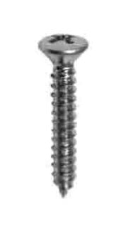 Geno Industries (112) 19-2360 15 Pack - No.8 X 1 PHILLIPS OVAL HEAD TAP SCREW ZINC