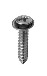 Geno Industries 19-2774 6 Pack - 8 X 5/8 PHIL OVAL HD SEMS TAP SCRW FLUSH CHROME