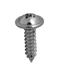 Geno Industries 19-2806 10 Pack - No.8 X 5/8 PHILLIPS RD WSHR HD TAP SCREW CHROME