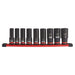 Milwaukee (366) 49-66-7022 9PC SHOCKWAVE Impact Duty™ 1/2" Drive SAE Deep 6 Point Socket Set