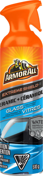 Armor All/STP (801) 19383 Armor All EXTREME SHIELDTM + CERAMIC GLASS TREATMENT AND CLEANER 510g - Formulated with hydrophobic Extreme Shield™ + Ceramic technology.