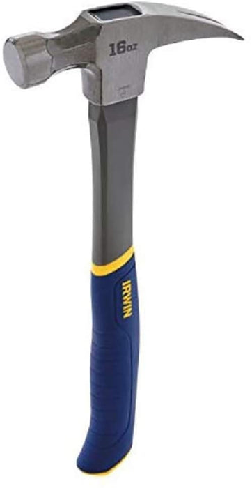 Irwin (928) 1954889 IRWIN General Purpose Claw Hammer, Fiberglass, 16 oz.