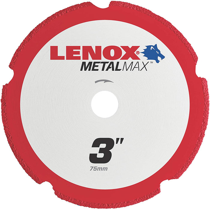 Lenox (135) 1972918 Lenox METALMAX Diamond Edge Cutoff Wheel, 3" X 3/8"