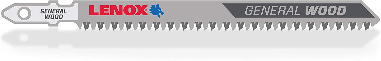 Lenox 1991478 LENOX T-Shank Clean Wood Cutting Jig Saw Blade, 4 1/2" x 3/8 (3-Pack)